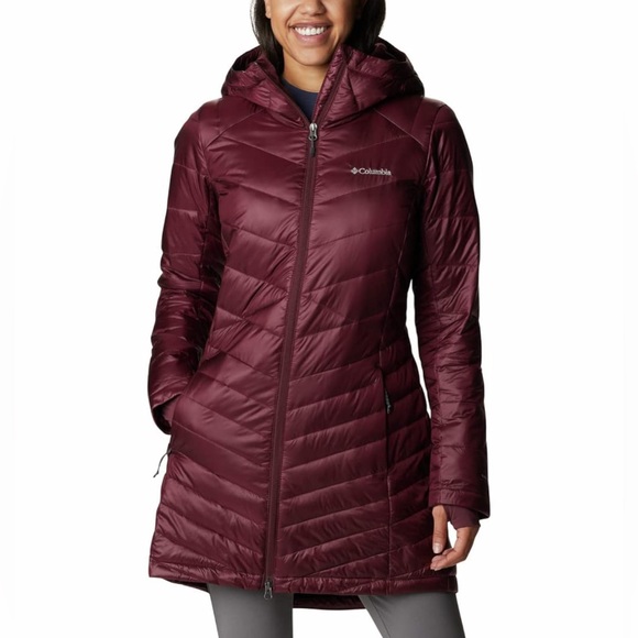 Columbia Joy Peak™ Mid Jacket Malbec Omni-Heat women’s size M - Picture 1 of 10